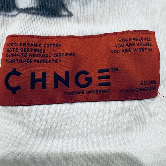 Urban Outfitters CHNGE Exclusive Shirt Sz L All Dogs Go To Heaven Airbrush - Picture 4 of 11